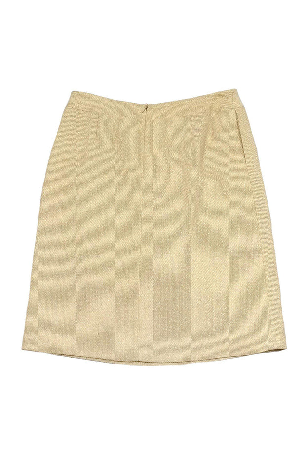 Current Boutique-Escada - Gold Pencil Skirt Sz 6