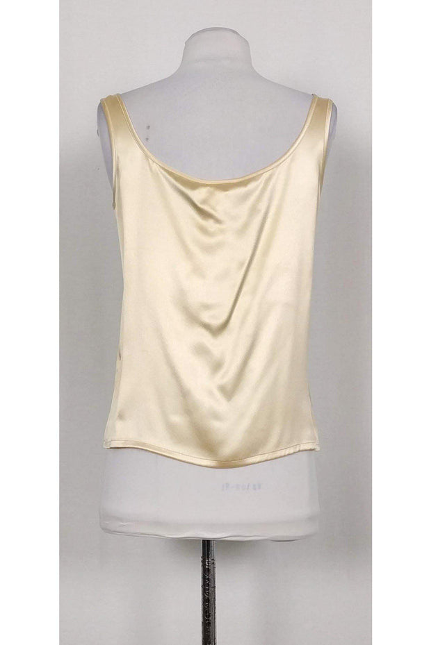 Current Boutique-Escada - Gold Silk Tank Sz 8