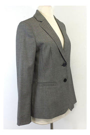 Current Boutique-Escada - Grey & Black Wool Blazer Sz 6