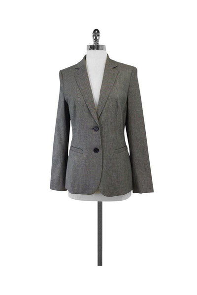 Current Boutique-Escada - Grey & Black Wool Blazer Sz 6