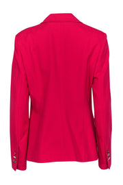 Current Boutique-Escada - Hot Pink Single Button Blazer Sz 10