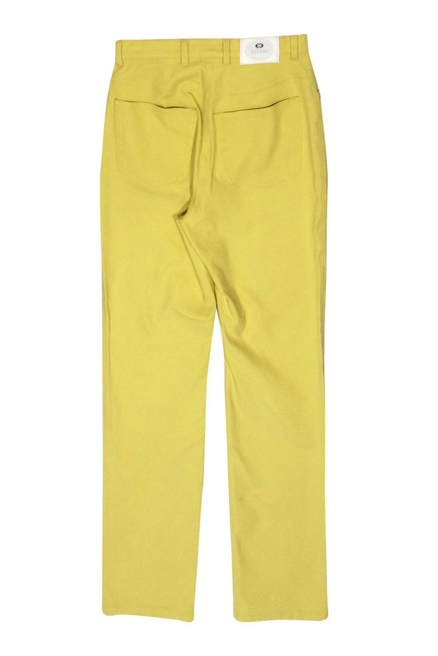 Current Boutique-Escada - Light Yellow High-Waisted Tapered Pants Sz 6