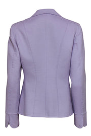 Current Boutique-Escada - Lilac Wool Blend Single Button Blazer Sz 8