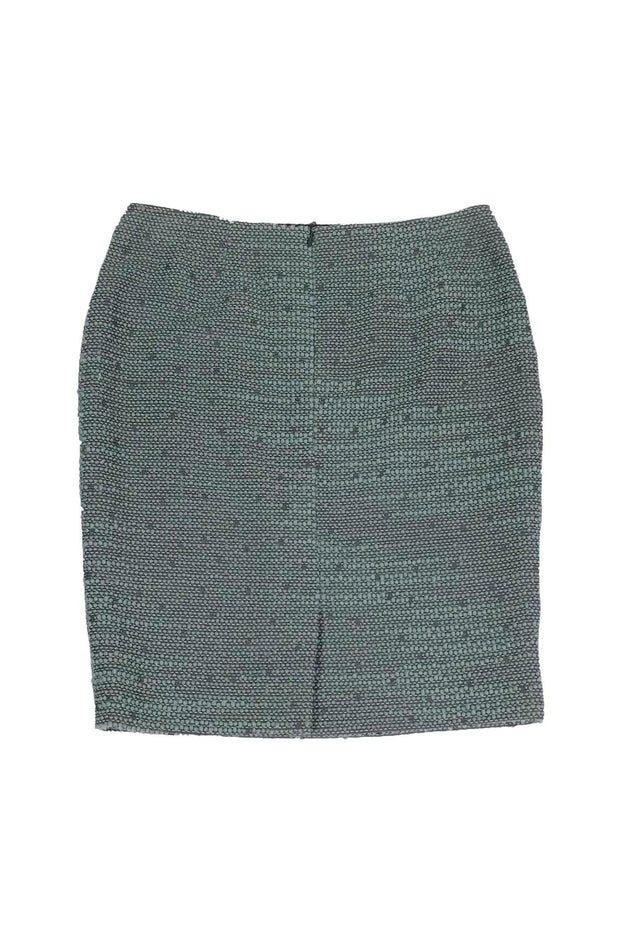 Current Boutique-Escada - Mint & Grey Tweed Skirt Sz 10