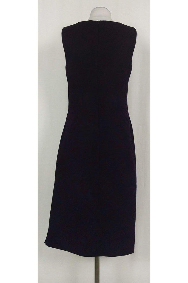 Current Boutique-Escada - Purple & Navy Printed Dress Sz 10