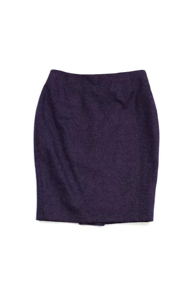 Current Boutique-Escada - Purple Wool Pencil Skirt Sz 4