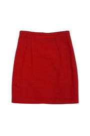 Current Boutique-Escada - Red Wool Skirt Sz 4