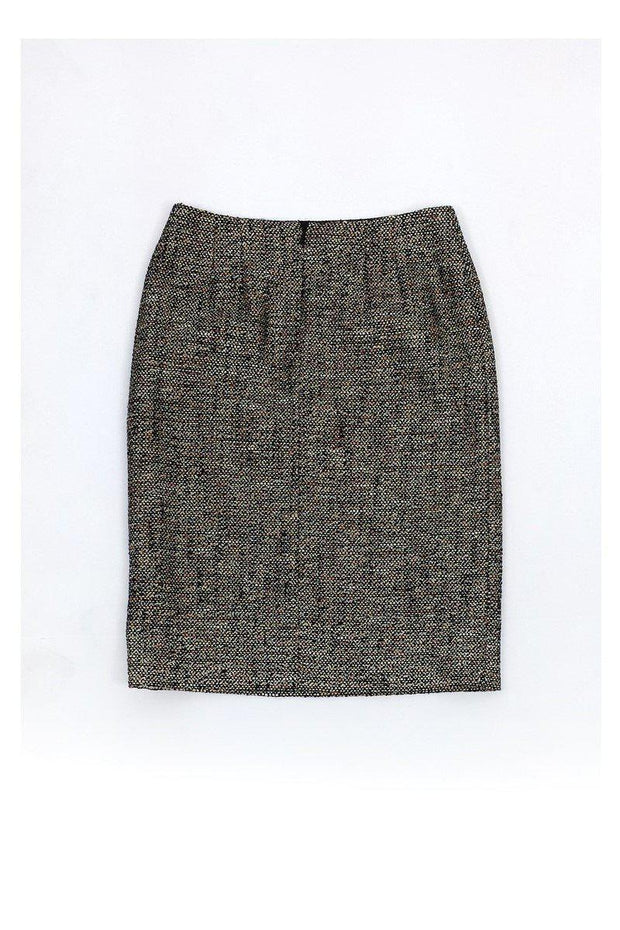 Current Boutique-Escada - Tan & Black Tweed Skirt Sz 8