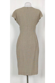 Current Boutique-Escada - Tan & Brown Dress w/ Gold Detail Sz 4