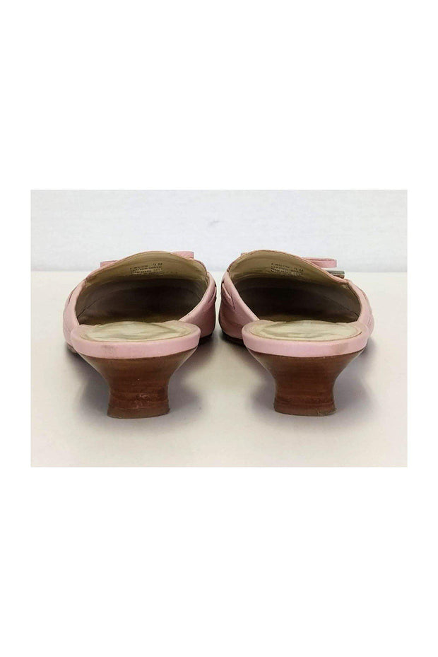 Current Boutique-Etienne Aigner - Pink Leather Slides Sz 9