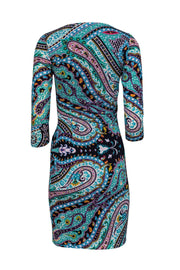 Current Boutique-Etro - Multicolored Paisley Print Draped Dress Sz 2