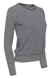 Current Boutique-Everlane - White & Black Striped Cashmere Sweater Sz S