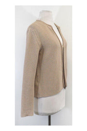 Current Boutique-Fabiana Filippi - Tan Cotton Knit Cardigan Sz 8