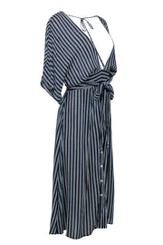 Current Boutique-Faithfull the Brand - Navy & White Striped Short Sleeve Dress w/ Back Cutout Sz 6