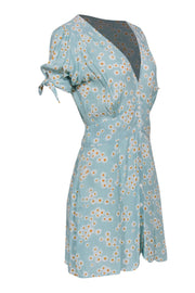 Current Boutique-Faithfull the Brand - Sky Blue Daisy Button-Front Dress Sz 4