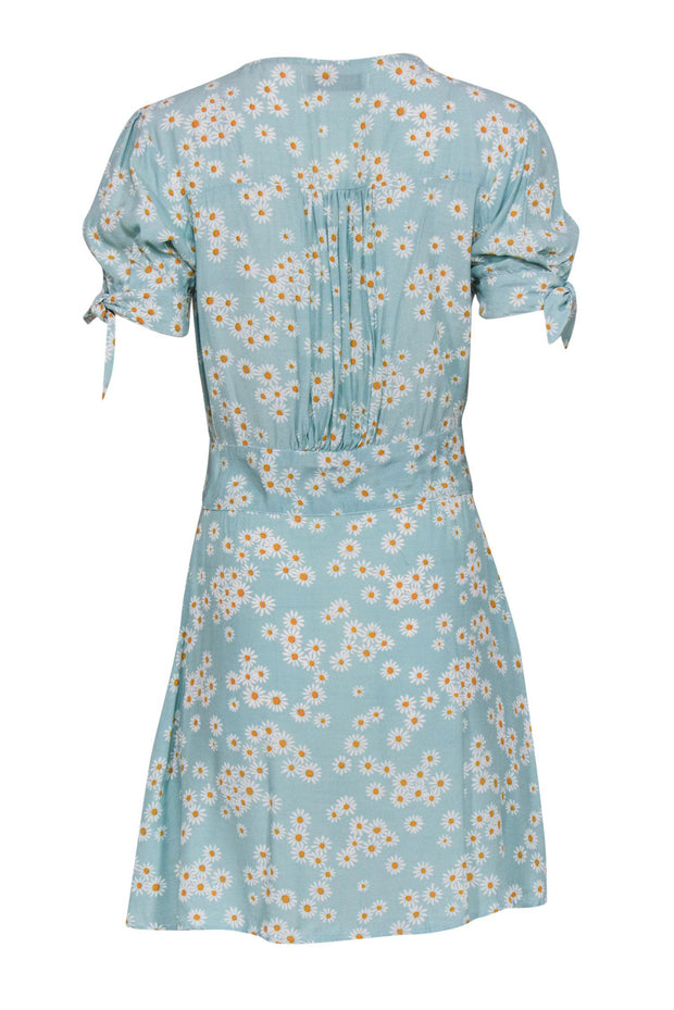 Current Boutique-Faithfull the Brand - Sky Blue Daisy Button-Front Dress Sz 4