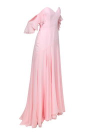 Current Boutique-Fame and Partners - Light Pink Off-the-Shoulder Gown Sz 2