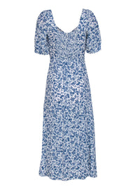 Current Boutique-Favorite Daughter - Blue & White Print "Flora" Short Sleeve Maxi Dress Sz S