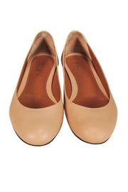 Current Boutique-Fendi - Tan Leather Flats Sz 10