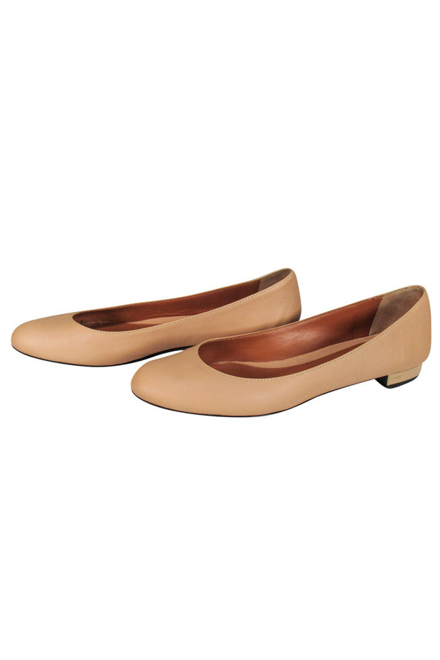 Current Boutique-Fendi - Tan Leather Flats Sz 10