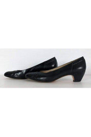 Current Boutique-Ferragamo - Black Leather Pumps Sz 9