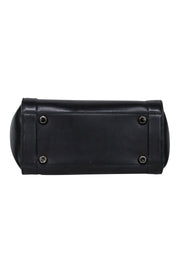 Current Boutique-Ferragamo - Black Smooth Leather "Sofia Rainbow" Convertible Satchel