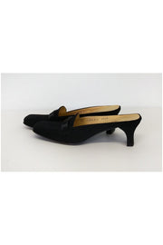 Current Boutique-Ferragamo - Black Square Toe Slip Ons Sz 7.5