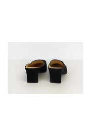 Current Boutique-Ferragamo - Black Square Toe Slip Ons Sz 7.5