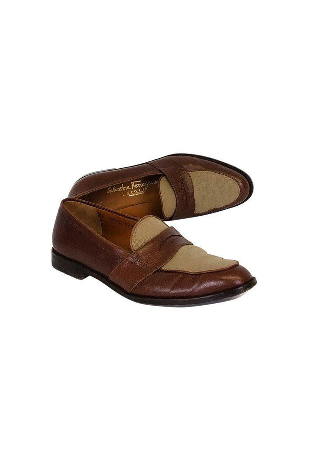 Current Boutique-Ferragamo - Brown Leather Loafers Sz 6