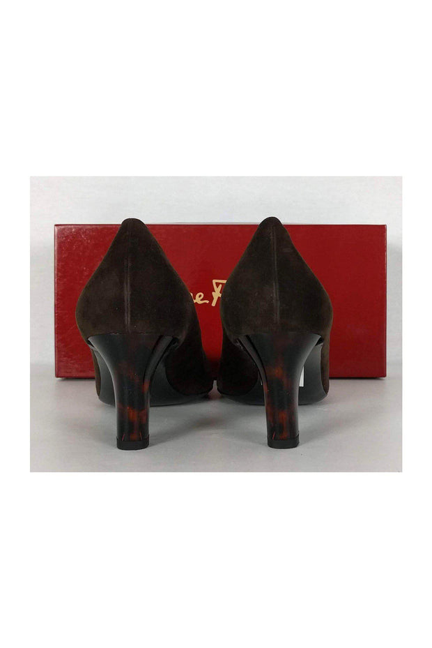 Current Boutique-Ferragamo - Brown Suede Pumps Sz 11