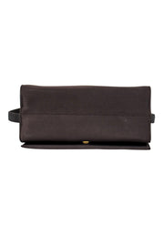 Current Boutique-Ferragamo - Dark Brown Satin Crossbody w/ Bow