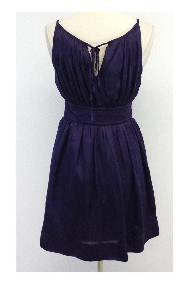 Current Boutique-Flounce - Purple Silk Keyhole Dress Sz 2