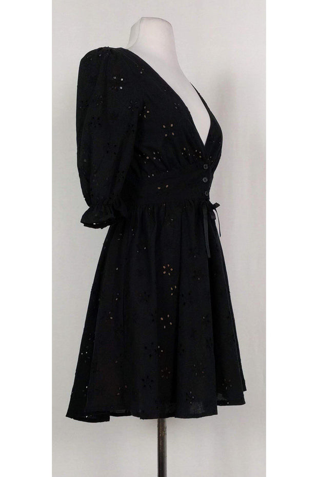 Current Boutique-For Love & Lemons - Black Eyelet Dress Sz S