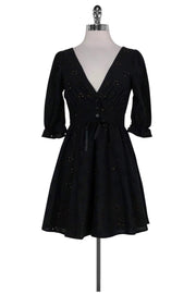 Current Boutique-For Love & Lemons - Black Eyelet Dress Sz S