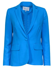 Current Boutique-Frame - Aqua Blue Single Button Blazer Sz 0