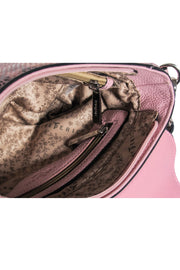 Current Boutique-Frederic Paris - Pink Snakeskin Print Crossbody Bag