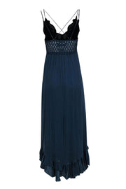 Current Boutique-Free People - Navy "Adella" Lace Bodice Maxi Dress Sz XS