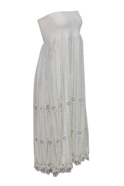 Current Boutique-Free People - Strapless Smocked Tulle Maxi Dress w/ Sequins Sz L