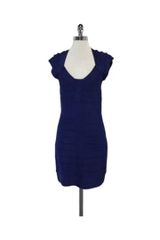 Current Boutique-French Connection - Blue Bandage Cap Sleeve Dress Sz 10