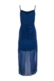 Current Boutique-French Connection - Blue Silk "Selene" Slip Dress w/ High-Low Hem Sz 0