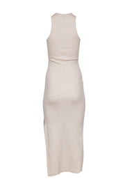 Current Boutique-French Connection - Oatmeal Ribbed Sleeveless "Rasha" Maxi Dress Sz S