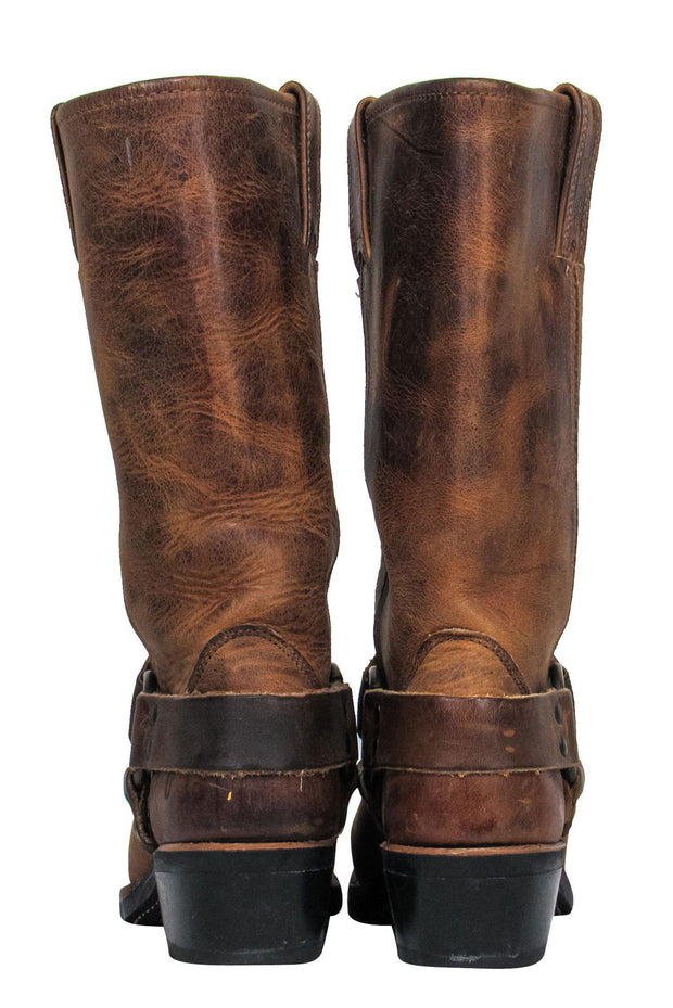 Current Boutique-Frye - Brown Western-Style Calf High Boots Sz 6