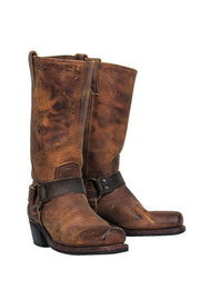 Current Boutique-Frye - Brown Western-Style Calf High Boots Sz 6