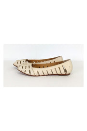 Current Boutique-Frye - Cream Leather Cut Out Flats Sz 10