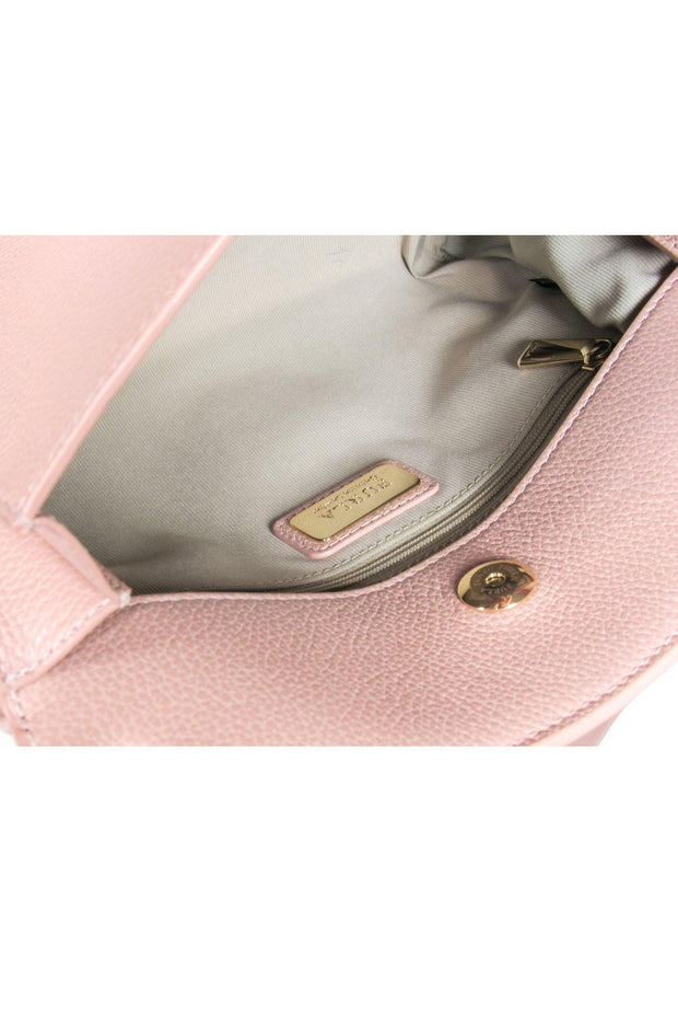 Current Boutique-Furla - Blush Pink Leather Structured Crossbody Bag