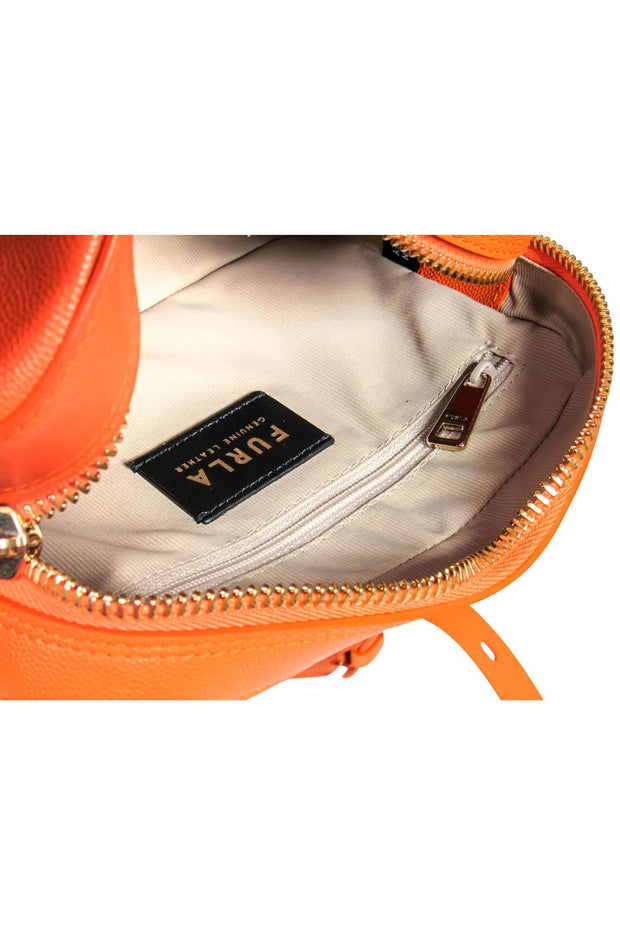 Current Boutique-Furla - Orange Leather Crossbody