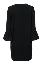 Current Boutique-Ganni - Black Shift Dress w/ Bell Sleeves Sz 6