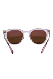 Current Boutique-Garrett Leight - Pink Iridescent Wayfarer-Style Sunglasses