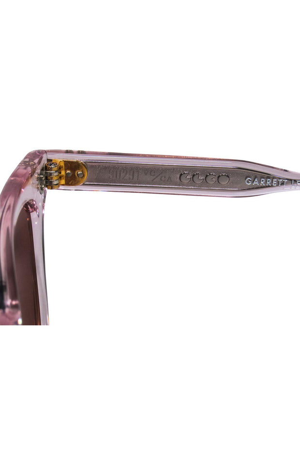 Current Boutique-Garrett Leight - Pink Iridescent Wayfarer-Style Sunglasses