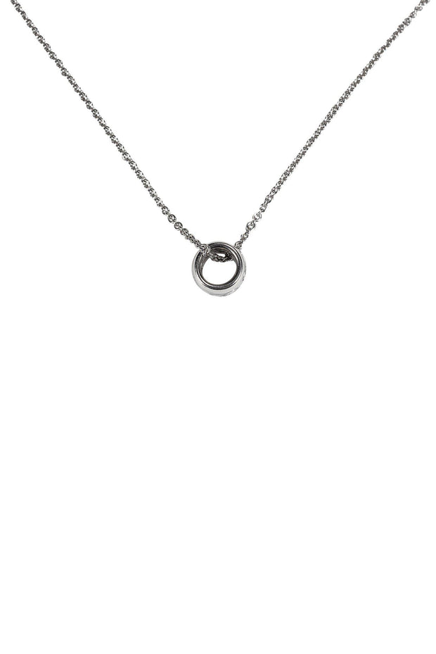 Current Boutique-Georg Jensen - 18K White Gold Bead Pendant Necklace w/ Diamonds